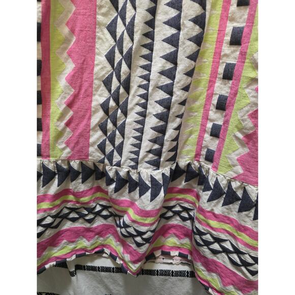 Velvet by Graham & Spencer geometric print spaghetti straps tiered midi dress - Picture 5 of 12